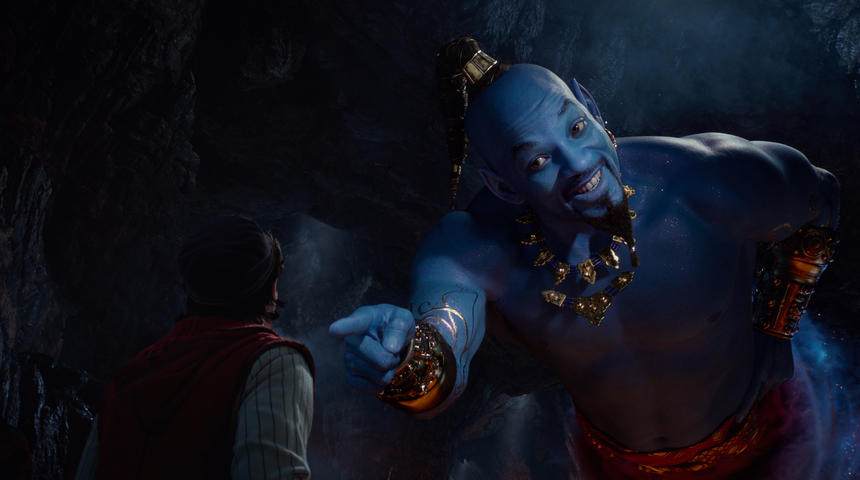 Une publicité dévoile Will Smith dans la peau du génie dans Aladdin